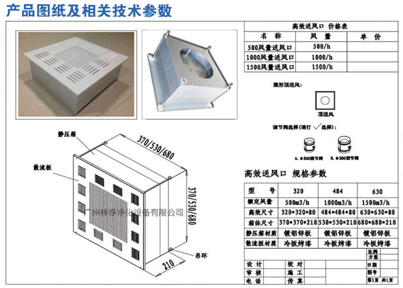 500、1000、1500新型高效送風(fēng)口規(guī)格尺寸